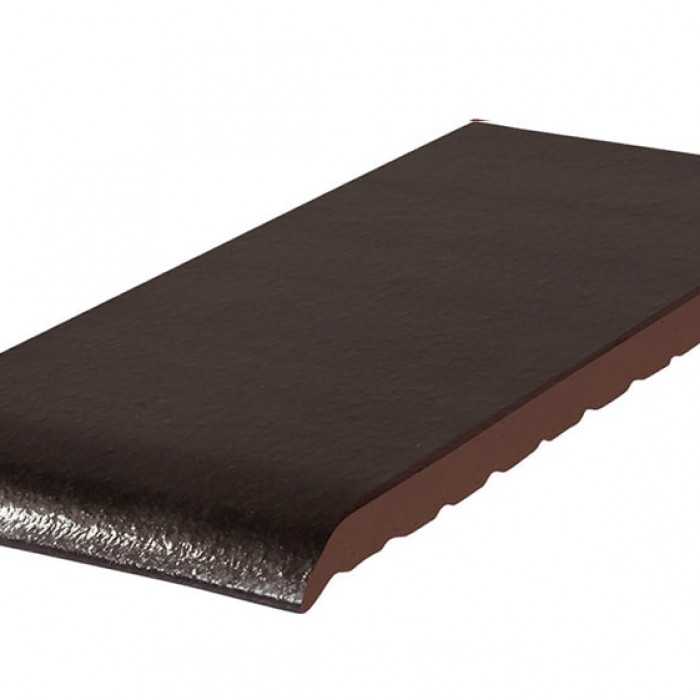 Клинкерный подоконник KING KLINKER 17 Onyx black, 220х120х15 мм